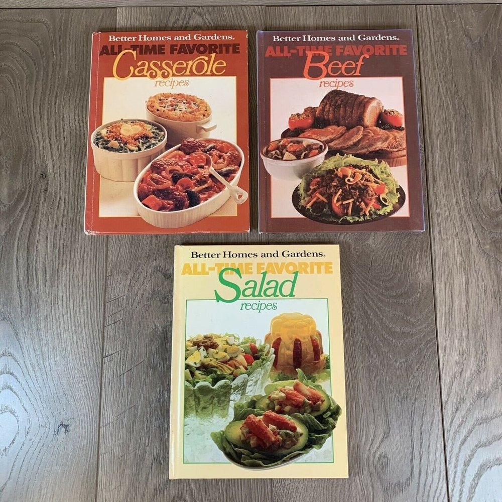 Better Homes and Gardens All-Time Favorite Recipes.  Salad, Beef, Casserole.